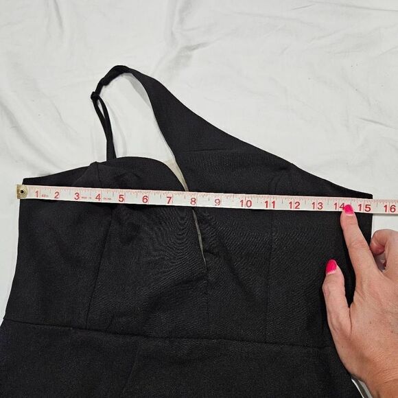 Trendyol Fitted Woven One Shoulder Asymmetrical Hem Evening Dress Size 36 US 4 - Picture 8 of 9